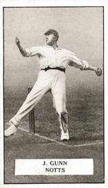 1926 Gallaher Cigarettes Famous Cricketers #66 John Gunn Front