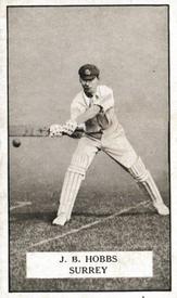 1926 Gallaher Cigarettes Famous Cricketers #75 Jack Hobbs Front