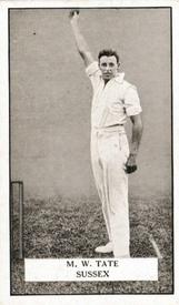1926 Gallaher Cigarettes Famous Cricketers #79 Maurice Tate Front