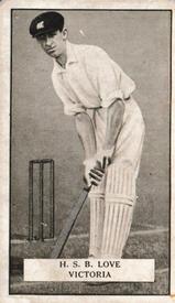 1926 Gallaher Cigarettes Famous Cricketers #80 Hammy Love Front