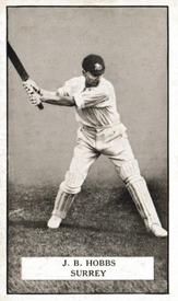 1926 Gallaher Cigarettes Famous Cricketers #85 Jack Hobbs Front