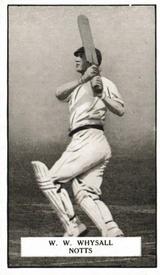 1926 Gallaher Cigarettes Famous Cricketers #96 William Whysall Front