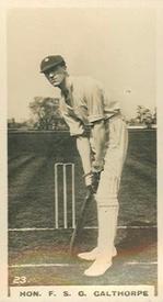 1926 Wills's English Cricketers (New Zealand Issue) #23 Freddie Calthorpe Front
