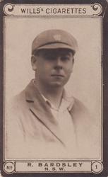 1926 Wills's Cricketers #1 Mick Bardsley Front
