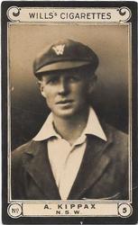 1926 Wills's Cricketers #5 Alan Kippax Front