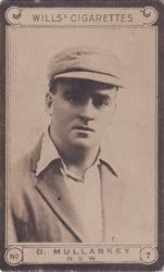 1926 Wills's Cricketers #7 Des Mullarkey Front