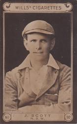 1926 Wills's Cricketers #10 John Scott Front