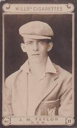 1926 Wills's Cricketers #11 Johnny Taylor Front
