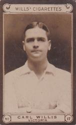 1926 Wills's Cricketers #17 Carl Willis Front
