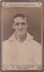 1926 Wills's Cricketers #20 Percival Wallace Front