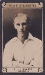 1926 Wills's Cricketers #25 Roy Park Front