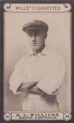 1926 Wills's Cricketers #34 Norman Williams Front