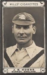 1926 Wills's Cricketers #47 Jack Hobbs Front