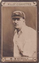 1926 Wills's Cricketers #48 William Whysall Front