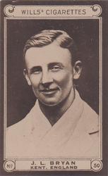 1926 Wills's Cricketers #50 Jack Bryan Front