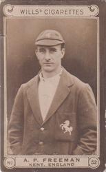 1926 Wills's Cricketers #52 Alfred Freeman Front