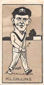 1926 R & J Hill Caricatures Of Famous Cricketers #1 Herbie Collins Front