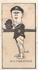 1926 R & J Hill Caricatures Of Famous Cricketers #2 Bill Ponsford Front