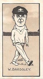 1926 R & J Hill Caricatures Of Famous Cricketers #3 Warren Bardsley Front
