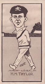 1926 R & J Hill Caricatures Of Famous Cricketers #6 Johnny Taylor Front