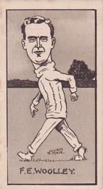1926 R & J Hill Caricatures Of Famous Cricketers #21 Frank Woolley Front