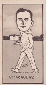 1926 R & J Hill Caricatures Of Famous Cricketers #26 George Macaulay Front
