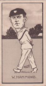 1926 R & J Hill Caricatures Of Famous Cricketers #33 Wally Hammond Front