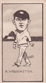 1926 R & J Hill Caricatures Of Famous Cricketers #36 Abe Waddington Front