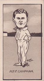 1926 R & J Hill Caricatures Of Famous Cricketers #37 Percy Chapman Front