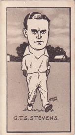 1926 R & J Hill Caricatures Of Famous Cricketers #45 Greville Stevens Front