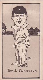 1926 R & J Hill Caricatures Of Famous Cricketers #46 Lionel Tennyson Front