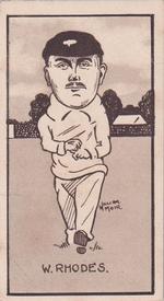 1926 R & J Hill Caricatures Of Famous Cricketers #47 Wilfred Rhodes Front
