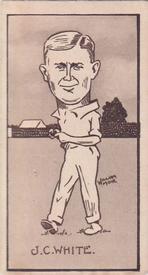 1926 R & J Hill Caricatures Of Famous Cricketers #50 Jack White Front