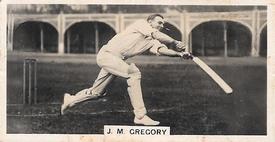 1928 J.Millhoff & Co Famous Test Cricketers #1 Jack Gregory Front