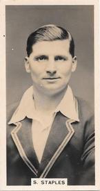 1928 J.Millhoff & Co Famous Test Cricketers #4 Sam Staples Front