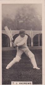 1928 J.Millhoff & Co Famous Test Cricketers #17 Tommy Andrews Front