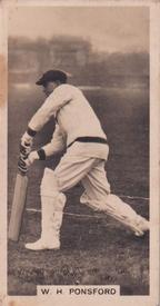 1928 J.Millhoff & Co Famous Test Cricketers #21 Bill Ponsford Front
