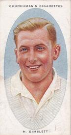 1936 Churchman's Cricketers #14 Harold Gimblett Front