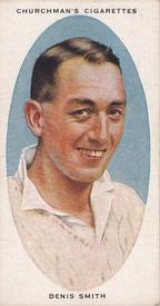 1936 Churchman's Cricketers #39 Denis Smith Front