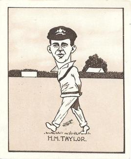 1926 R & J Hill Caricatures Of Famous Cricketers (Large) #6 Johnny Taylor Front