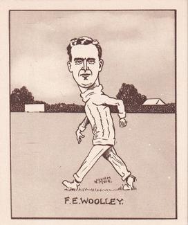 1926 R & J Hill Caricatures Of Famous Cricketers (Large) #21 Frank Woolley Front