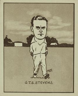 1926 R & J Hill Caricatures Of Famous Cricketers (Large) #45 Greville Stevens Front