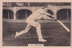 1928 J.Millhoff & Co Famous Test Cricketers (Large) #1 Jack Gregory Front