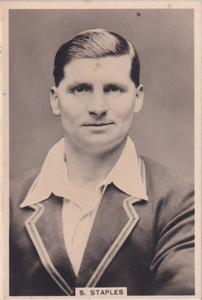 1928 J.Millhoff & Co Famous Test Cricketers (Large) #4 Sam Staples Front