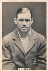 1928 J.Millhoff & Co Famous Test Cricketers (Large) #8 Patsy Hendren Front