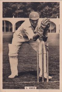 1928 J.Millhoff & Co Famous Test Cricketers (Large) #19 Les Ames Front