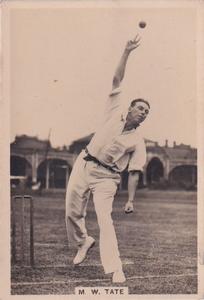 1928 J.Millhoff & Co Famous Test Cricketers (Large) #22 Maurice Tate Front