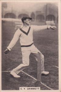 1928 J.Millhoff & Co Famous Test Cricketers (Large) #24 Clarrie Grimmett Front