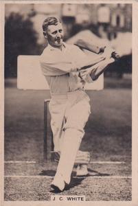 1928 J.Millhoff & Co Famous Test Cricketers (Large) #26 Jack White Front