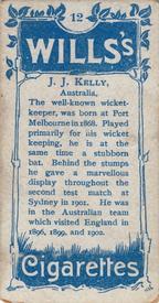 1903 Wills's Cricketers #12 Jim Kelly Back